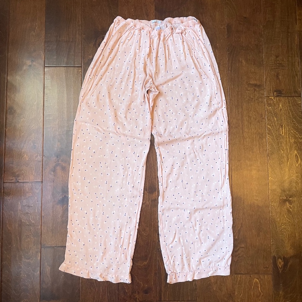 Eberjey Pink Polka Dot Lounge Pajama Pants